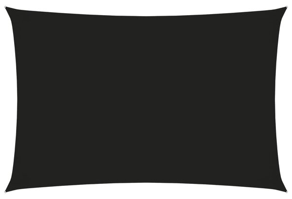 Solsegel oxfordtyg rektangulärt 2x4 m svart