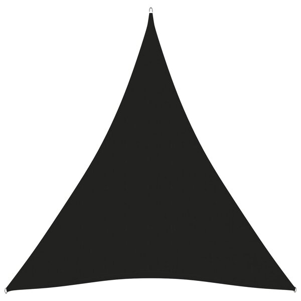 Solsegel oxfordtyg trekantigt 5x6x6 m svart