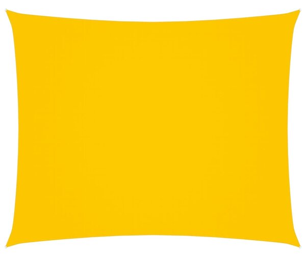 Solsegel oxfordtyg rektangulärt 2,5x4 m gul