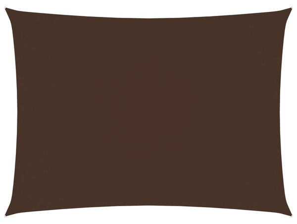 Solsegel oxfordtyg rektangulärt 2x3,5 m brun