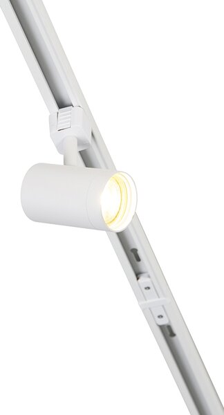 Modernt 1-fas skensystem med 14 spotlights vitt - Jeana
