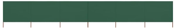 Vindskydd 6 paneler tyg 800x120 cm grön