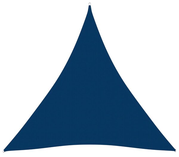 Solsegel oxfordtyg trekantigt 5x7x7 m blå