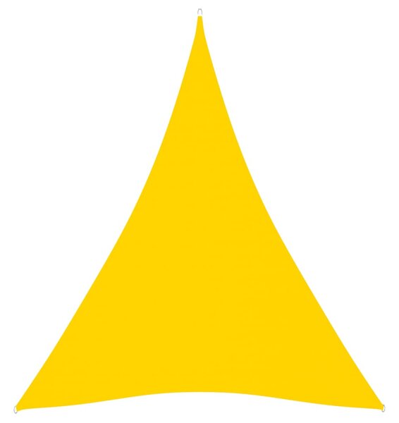 Solsegel oxfordtyg trekantigt 4x5x5 m gul