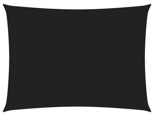 Solsegel oxfordtyg rektangulärt 3x4,5 m svart