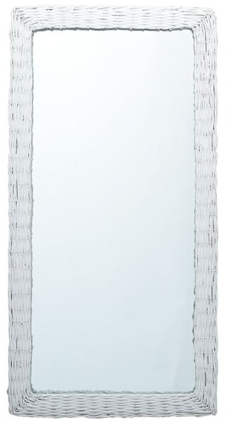 Spegel vit 120x60 cm korgmaterial