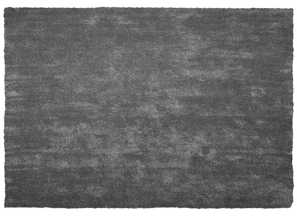 Shaggy Matta Mörkgrå 160 x 230 cm Modern Hög lugg Tuftad Rektangulär matta Beliani