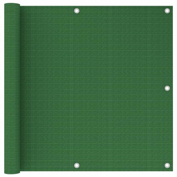 Balkongskärm ljusgrön 90x300 cm HDPE