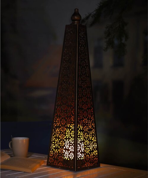 Luxform Lighting LED batteridriven Pyramid 60 cm koppar