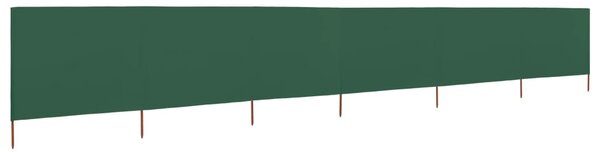 Vindskydd 6 paneler tyg 800x80 cm grön