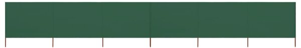 Vindskydd 6 paneler tyg 800x160 cm grön