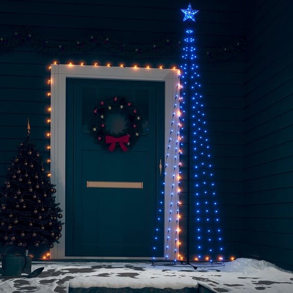 Julgranskon 136 blå LEDs 70x240 cm
