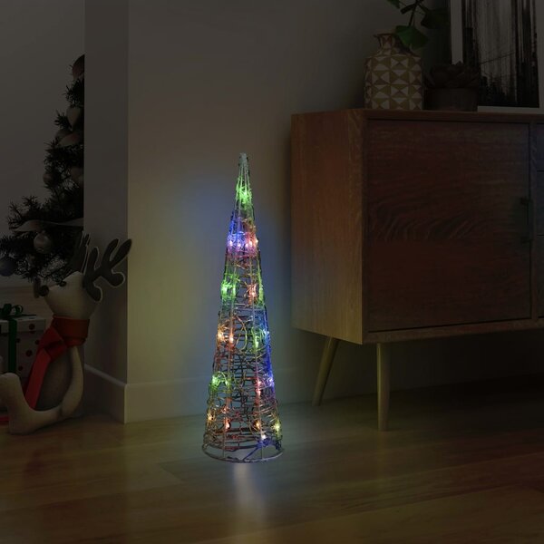 Ljuskon LED pyramid akryl flerfärgad 60 cm