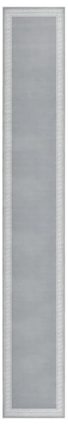 Gångmatta grå BCF med motivbård 60x450 cm