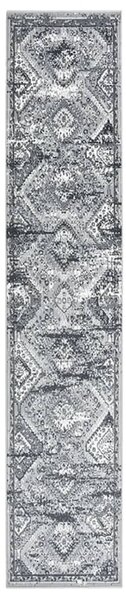 Gångmatta grå orientalisk BCF 80x450 cm