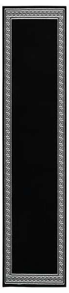 Gångmatta svart BCF med motivbård 80x450 cm