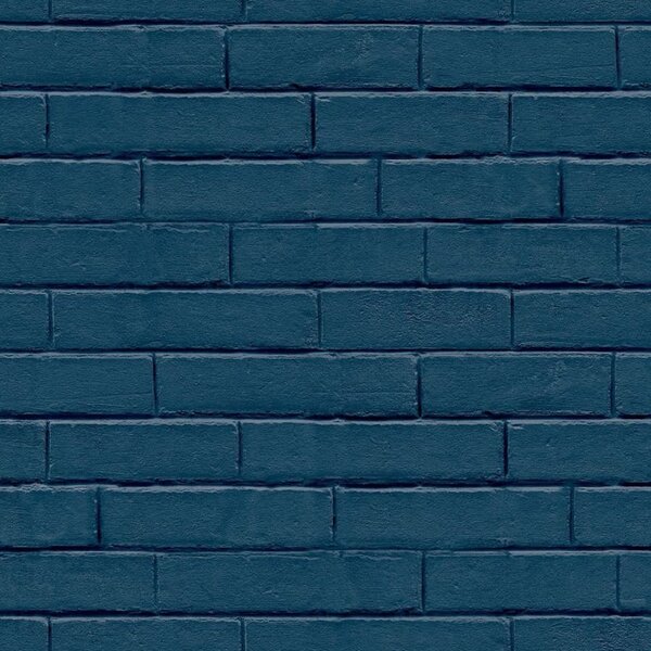Noordwand Good Vibes Tapet Brick Wall blå