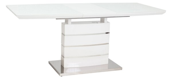 Matbord Blacos Förlängningsbart 140 cm - Glas/Vit