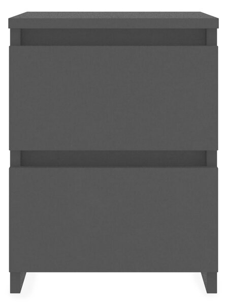 Sängbord svart 30x30x40 cm spånskiva - Svart