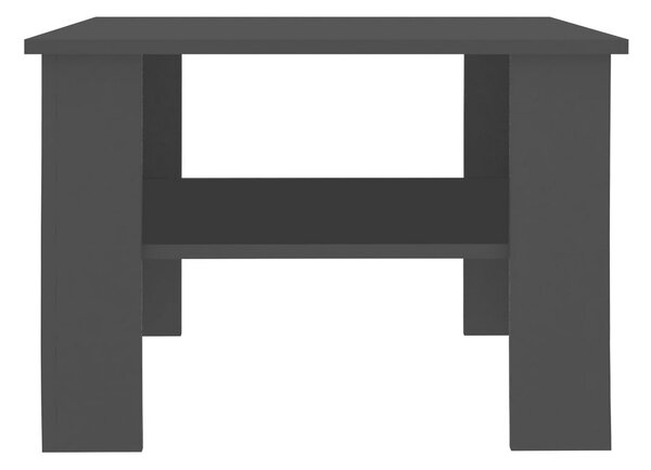 Soffbord svart 60x60x42 cm spånskiva - Svart