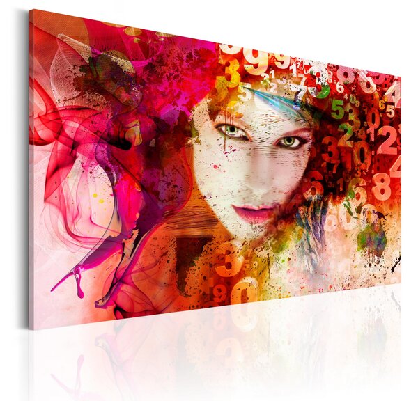 Tavla Woman Is A Riddle 60x40 - Artgeist sp. z o. o