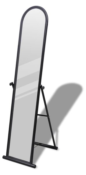 Fristående spegel 152 cm svart