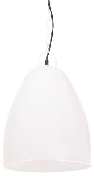 Hänglampa industriell 25 W vit rund 32 cm E27