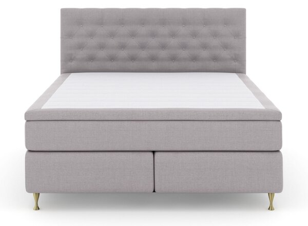 Komplett Sängpaket Choice No 4 160x200 Fast - Ljusgrå|Guld