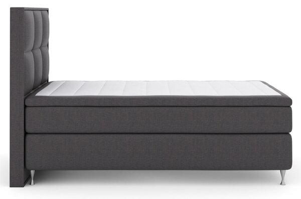 Komplett Sängpaket Choice No 6 120x200 Medium Watergel - Mörkgrå|Silver