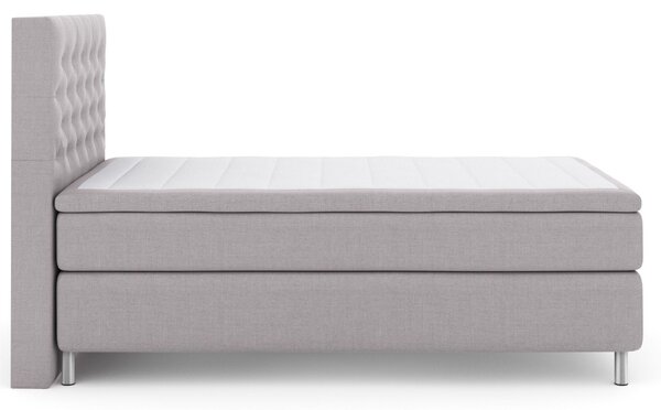 Komplett Sängpaket Choice No 6 120x200 Fast Watergel - Ljusgrå|Metall