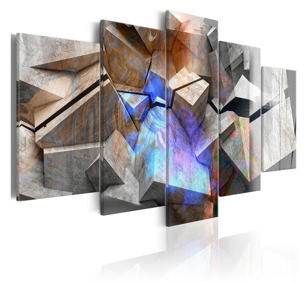 Tavla Abstract Cubes 100x50 - Artgeist sp. z o. o