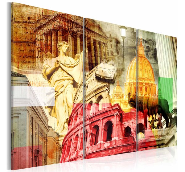 Tavla Charming Rome Triptych 60x40 - Artgeist sp. z o. o