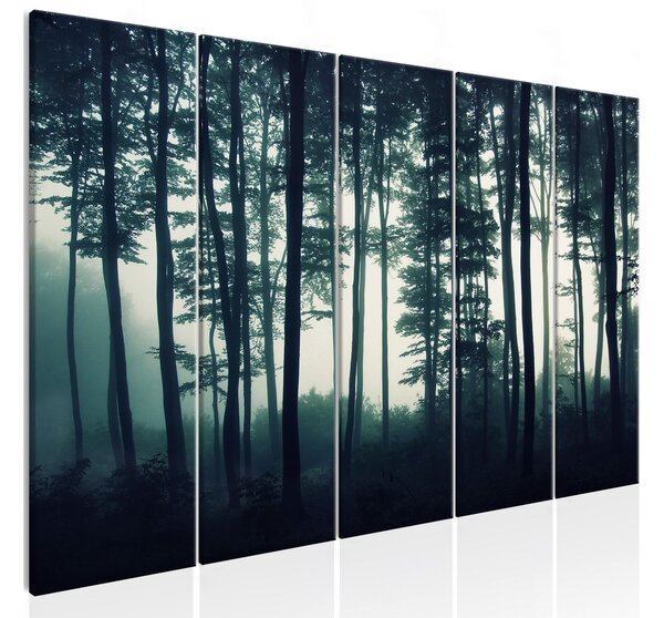 Tavla Dark Forest 5 Parts Narrow 200x80 - Artgeist sp. z o. o