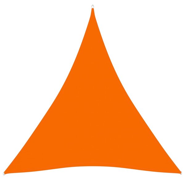 Solsegel oxfordtyg trekantigt 3,6x3,6x3,6 m orange