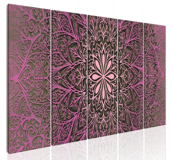 Tavla Pink Mandala 225x90 - Artgeist sp. z o. o