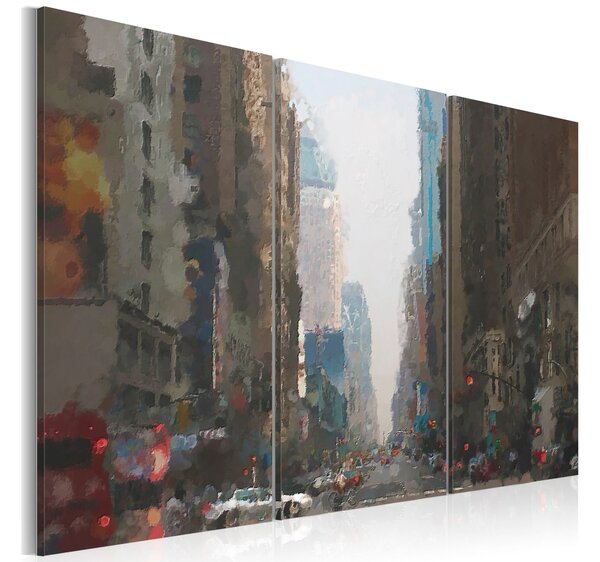 Tavla Rainy City Behind The Glass 60x40 - Artgeist sp. z o. o