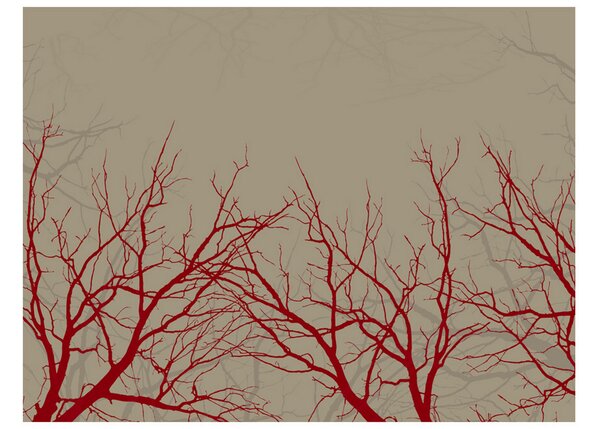 Fototapet Red-Hot Branches 200x154 - Artgeist sp. z o. o