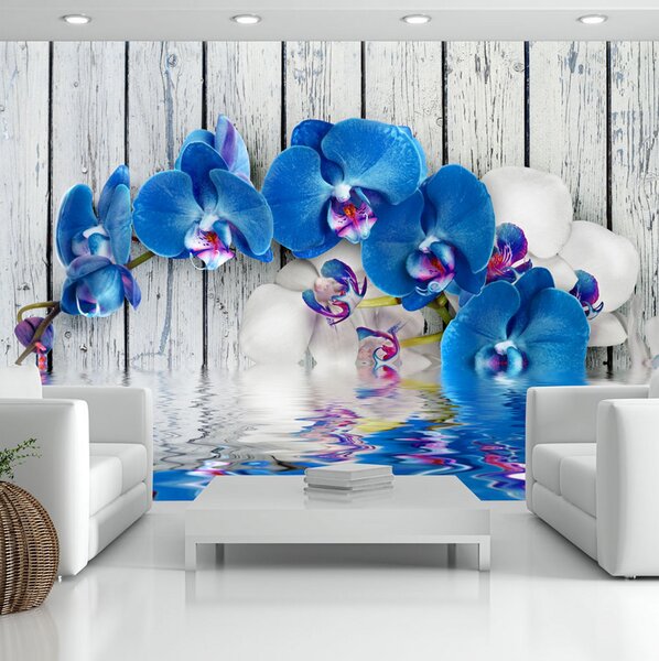 Fototapet Cobaltic Orchid 100x70 - Artgeist sp. z o. o