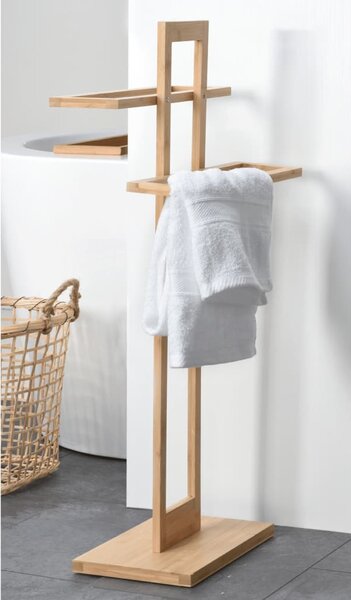 Bathroom Solutions Handdukshängare bambu 38x32,5x70 cm