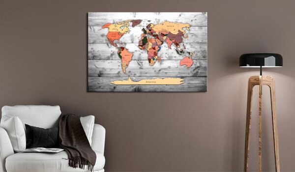 Tavla World Map: New Directions 60x40 - Artgeist sp. z o. o