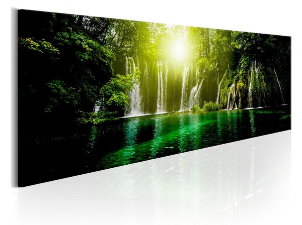 Tavla Emerald Treasure 135x45 - Artgeist sp. z o. o