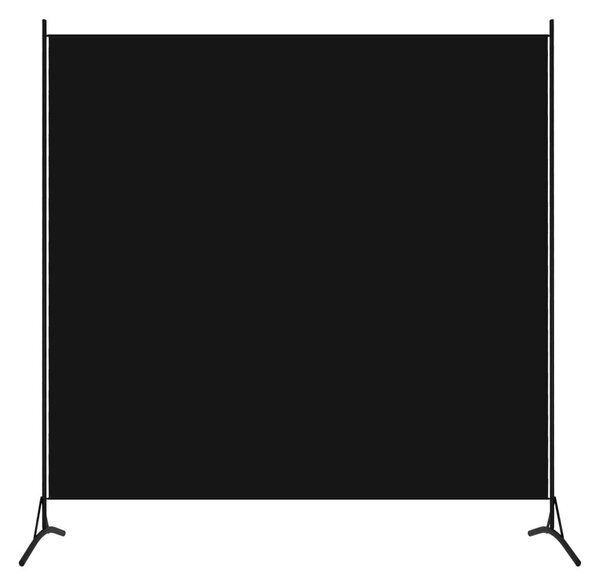 Rumsavdelare 1 panel svart 175x180 cm - Svart