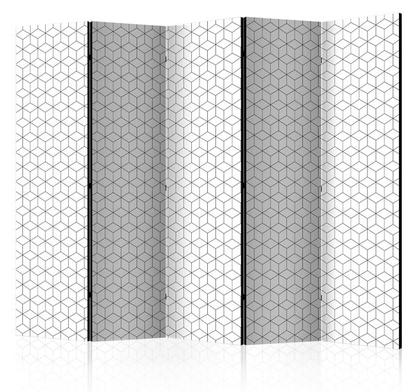 Rumsavdelare Cubes - Texture II 225x172 cm - Artgeist sp. z o. o