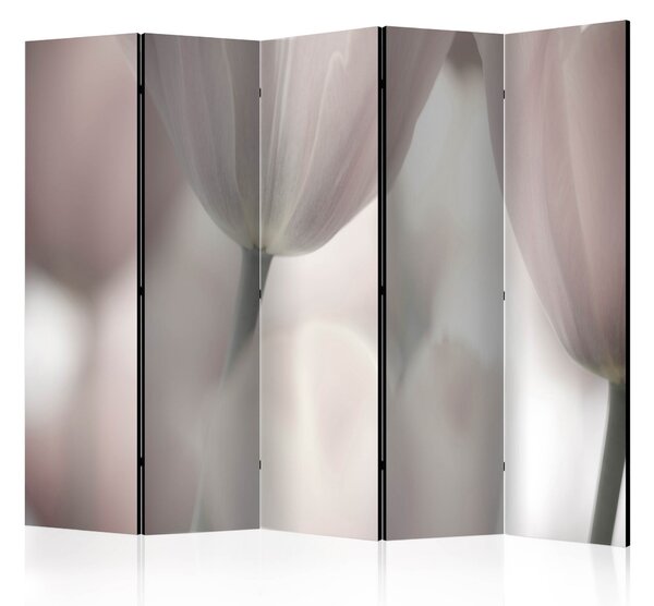 Rumsavdelare Tulips Fine Art - Black and White 225x172 cm - Artgeist sp. z o. o