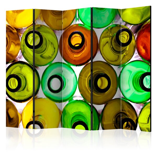 Rumsavdelare Bottles Background II 225x172 cm - Artgeist sp. z o. o