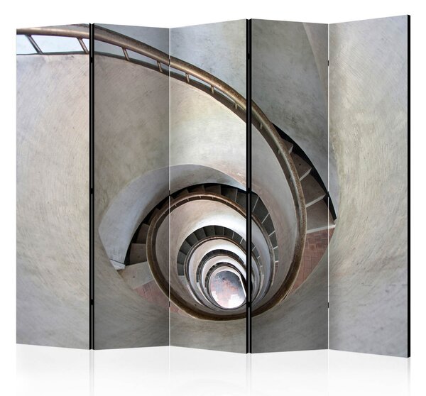 Rumsavdelare - White spiral stairs II 225x172 - Artgeist sp. z o. o