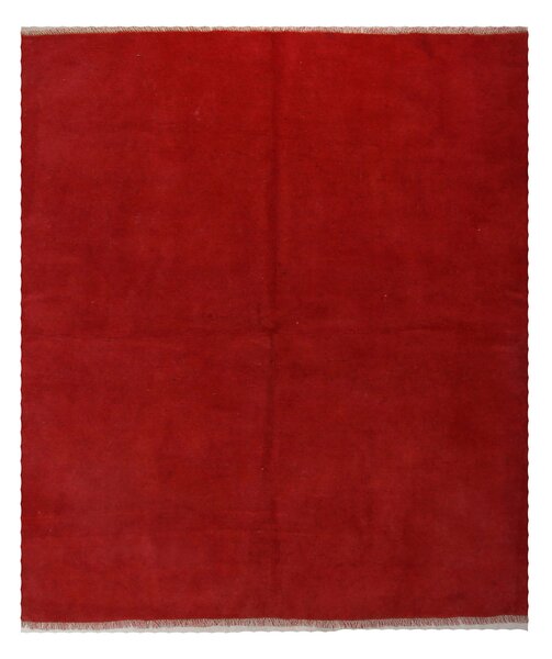 Handknuten Persisk Ullmatta 160x188 cm Gabbeh Shiraz - Röd
