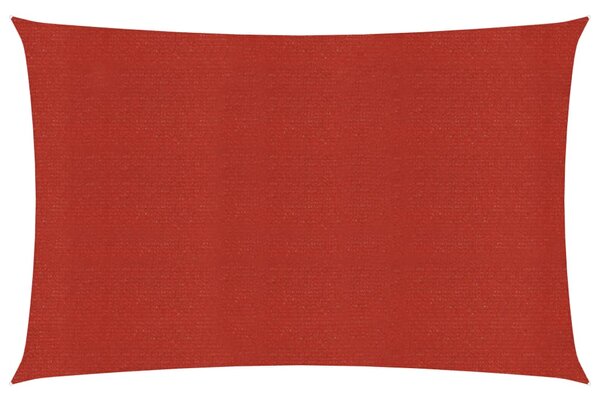 Solsegel 160 g/m² röd 3,5x4,5 m HDPE