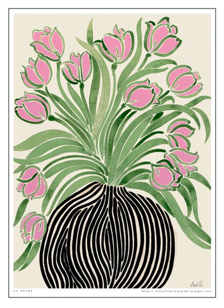 Poster La Poire Tulips 1 50x70 cm