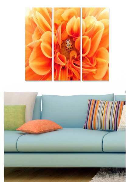 Tavla Floral 3-Pack Flerfärgad 20X50 - 20x50 cm